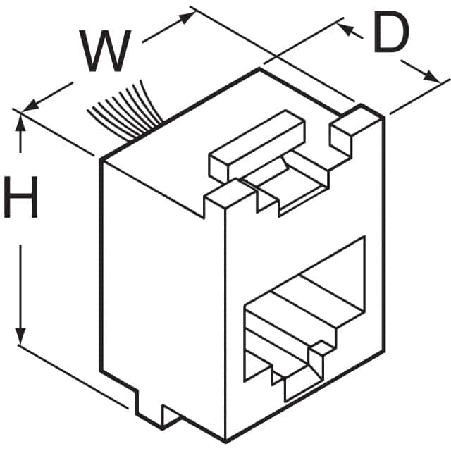 TM1RV647AF88-35S-150M Hirose Electric Co Ltd  Jack per connettori modulari